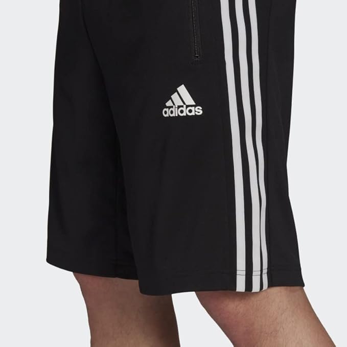 Adidas Men's Designed 2 Move 3-Stripes Primeblue Shorts, (Black/White)