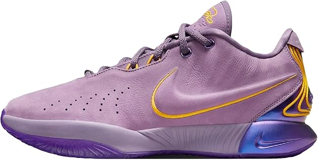 NIKE Lebron XXI Basketball Shoes ( Violet Dust/Purple Cosmos/University Gold) Size 12