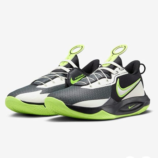 Nike Precision 6 FlyEase Basketball Shoes BLACK/SAIL/VOLT SZ 11.5