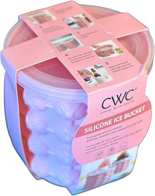 SILICONE ICE BUCKET (PINK), SMALL