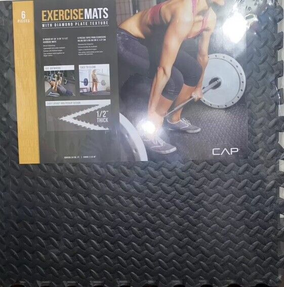 exercise Mat CAP Barbell High Density 1 2 Thick